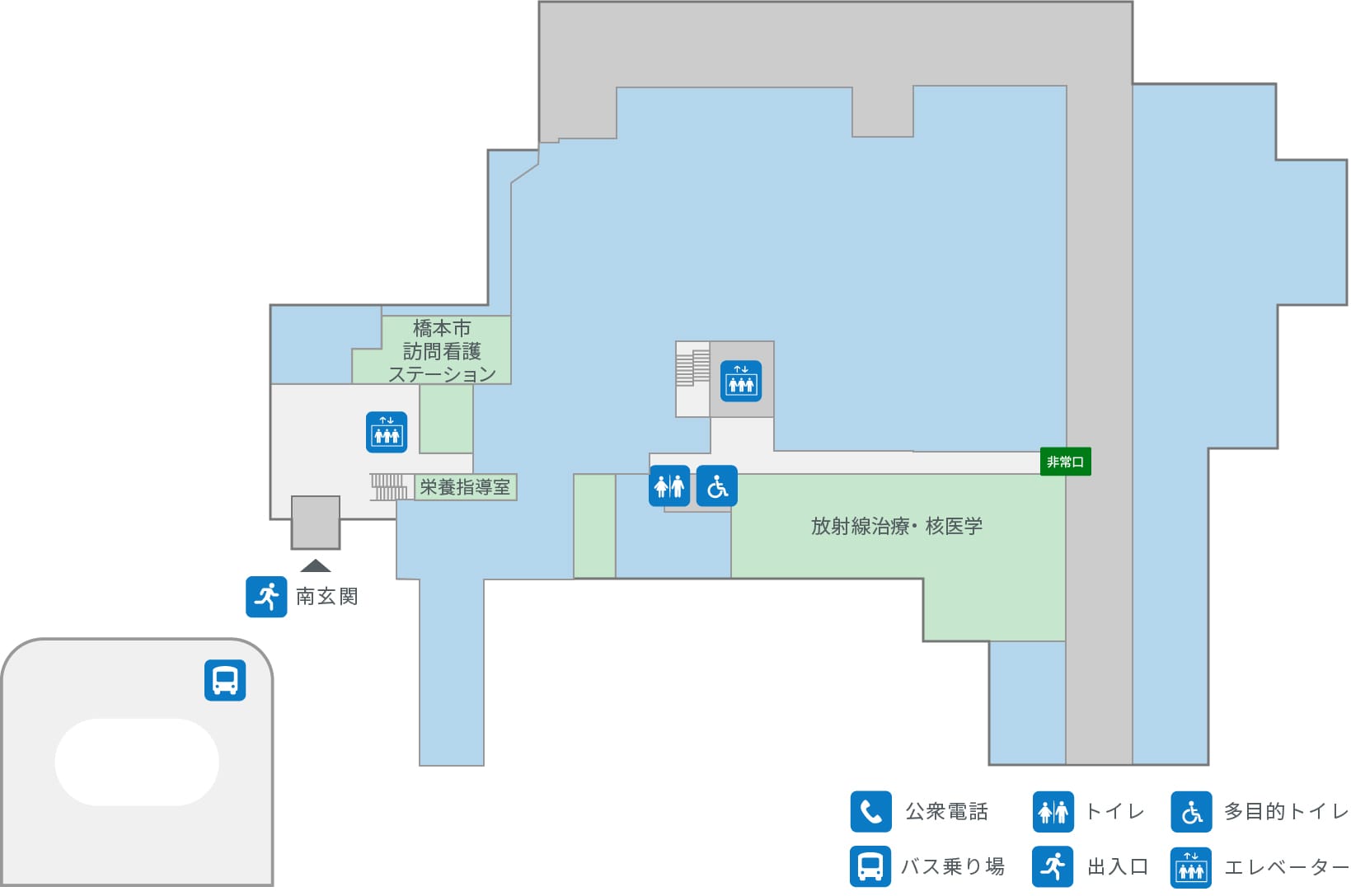 地下1階フロアマップ